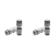 4 St PTFE-Rörkoppling Pneumatisk för X1 X1C X1E P1P P1S 1,75 mm Filamentdelarkoppling 3D-Skrivardelar