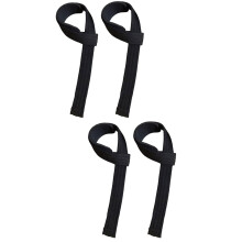 2 par kroppsbyggingsstropp løftegrepsbånd fitness vektløftingsbelte armbånd manual