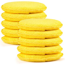 Almofadas aplicadoras de cera em espuma de microfibra com bolso para o dedo (10 unidades)