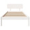 VidaXL vidaXL Bed Frame with Headboard White 75 x 190 cm Solid Pine Wood 2