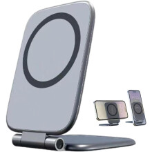 Magnetisk biltelefonhållare, ultratunn, vikbar, 360 graders roterande