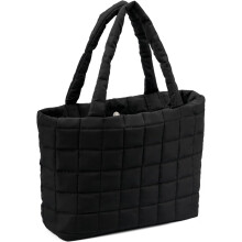 Gesteppte Tragetasche für Damen, leichte Puffer-Schultertasche