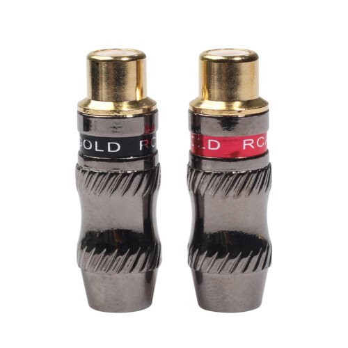 RCA female coaxial connector socket adapter 2 pcs 2