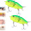 Kit di esche S-Action Mini Glide Bait 2 pezzi esche artificiali multiarticolate 1