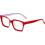 Classic thick square frame clear lens eyeglasses 1