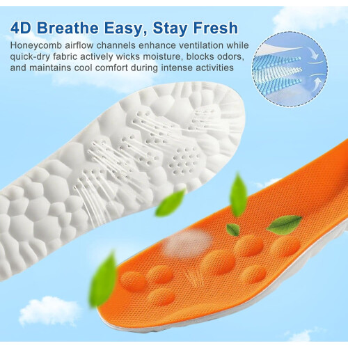 Cloud-Feel Memory Foam Einlegesohlen Unisex 1 Paar 2