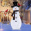 Boneco de neve pré-iluminado para jardim, 127 cm (50 polegadas), 70 LEDs brancos frios 1