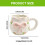 White Porcelain Bow-Shaped Coffee Mug 3