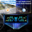 Monitor de pressão de pneus TPMS solar com 4 sensores e cores. 4