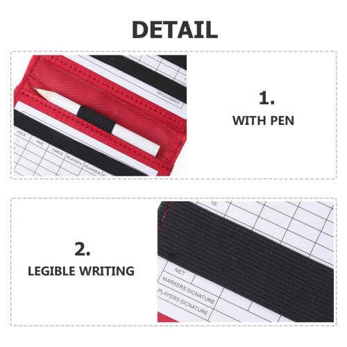 Golf scorebook outdoor notepad for recording scores 1