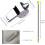 Stainless Steel Whistle with Lanyard 2 pcs 2