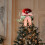 Christmas Tree Topper Red Candy Cane Bow with 6.5ft Ribbon 8