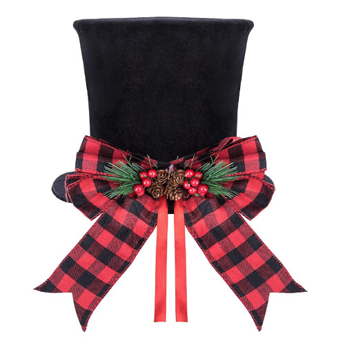 Christmas Tree Topper Red Candy Cane Bow with 6.5ft Ribbon 1