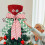Christmas Tree Topper Red Candy Cane Bow with 6.5ft Ribbon 4