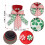 Christmas Tree Topper Red Candy Cane Bow with 6.5ft Ribbon 3