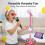 Kids Karaoke Microphone Toy with Bluetooth LED Echo Speaker 5