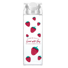 Melkfles, drinkbeker, waterbeker, draagbare waterkoker met deksel, plastic kan voor kinderen, 500 ml