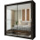 MN Furniture (Wenge, 180cm) Double Sliding Doors Mirrored Wardrobes 2