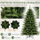 Árvore de Natal artificial pré-iluminada de 180 cm, com 250 LEDs e 11 modos de iluminação. 8