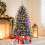 Árvore de Natal artificial pré-iluminada de 180 cm, com 250 LEDs e 11 modos de iluminação. 6