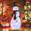 Boneco de neve pré-iluminado para jardim, 127 cm (50 polegadas), 70 LEDs brancos frios 3