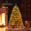Árvore de Natal artificial pré-iluminada de 150 cm, com 250 LEDs e dobradiças. 2