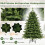 Árvore de Natal artificial pré-iluminada de 150 cm, com 250 LEDs e dobradiças. 7