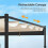 Pérgola externa 3x3 metros, cobertura retrátil, bege 7