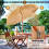 Kantelbare strandparasol 200 cm, rieten dak, zandanker 5