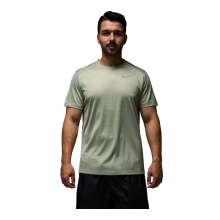 Nike Dri-FIT Miler Kurzarm-T-Shirt Jadegrün UK S
