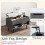 Couchtisch mit Hubfunktion – Versteckter Stauraum, offene Regale, Grau 7