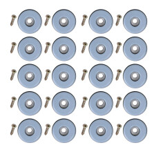 Pack of 20 Reusable Furniture Sliders Screw On-Circular 38mm
