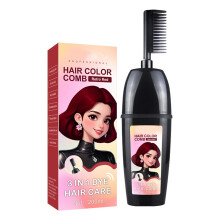Long Lasting Bubble Hair Dyes With Comb For-Retro red