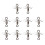 10Pcs Plug Casting Fly Propeller Spinnerbait Topwater-Silver S 1