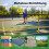 Draagbaar pickleballnet op wielen, 6,7 m, metalen frame 3