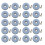 20Pcs Practical Plastic Chair Leg Sliders-Circular 22mm 1