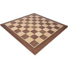 WE Games Classic Walnut Wooden Chess Board Only 11.875 inches, Large Chess Board for Adults, Wood Veneer Chessboard, 1.25 inch Squares