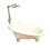 Mini baignoire pour accessoires de maisons de poupées,-Blanc 1
