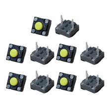 10pcs Mouse Microswitches 6x6x4.3mm Microswitch-Yellow