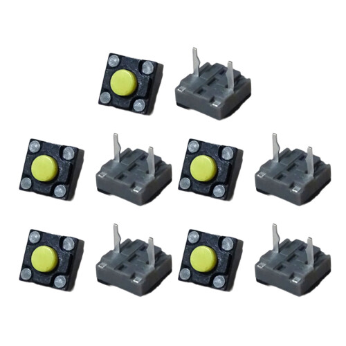 10pcs Mouse Microswitches 6x6x4.3mm Microswitch-Yellow