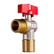 Brass Water Shut Off Valves with Handle Universal Water-red