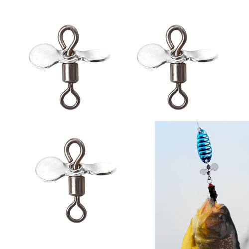 10Pcs DIY Angeln Lockt Haken Köder Angeln Zubehör-Silber S 2