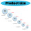 20Pcs Practical Plastic Chair Leg Sliders-Circular 22mm 3