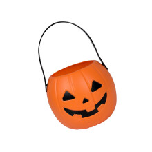 Porte-bonbons d'Halloween en forme de seau Ă citrouille avec-L