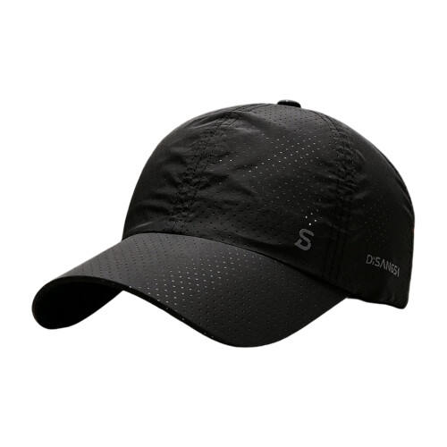 Comfortable Running Hat Sun Protections Fast Drying-Black
