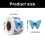 500Pcs Butterfly Flower Decorative Sticker Adhesive Wrapping 3