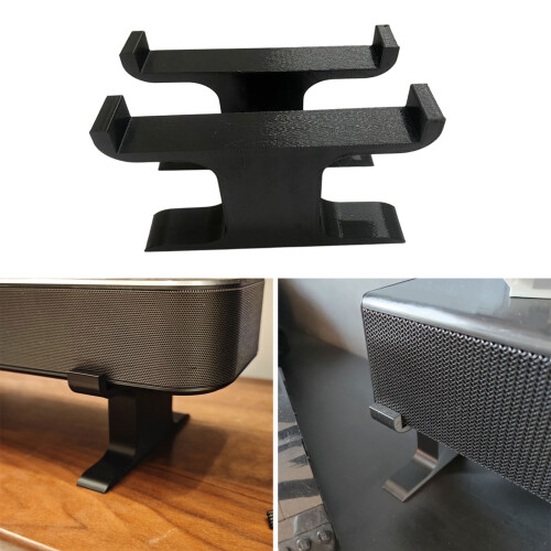 Desktop Plastic Soundbar Risers Holder Heightening Base Plastic 1