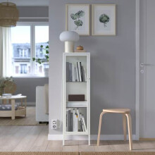 IKEA BAGGEBO Glass Cabinet 34x30x116cm