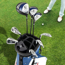 Conjunto de tacos de golfe masculino de 9 peças com bolsa de suporte e driver de 460cc
