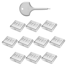 Verrou de port antivol de Type C, bloqueur de port USB-10 pièces
